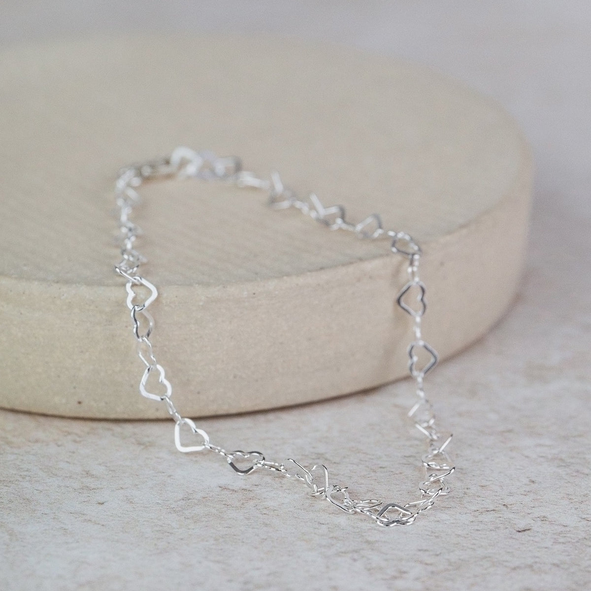 Clonmel Eternal Heart Bracelet high quality with Sterling Silver extender chain