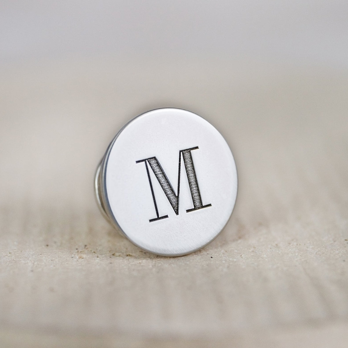 Letter I Lapel Pin Initials Black Enamel Pin Silver Script high quality Finish Alphabet Lanyard Pin Name Badge Pin Wedding Pin Anniversary Tie Tack Pin