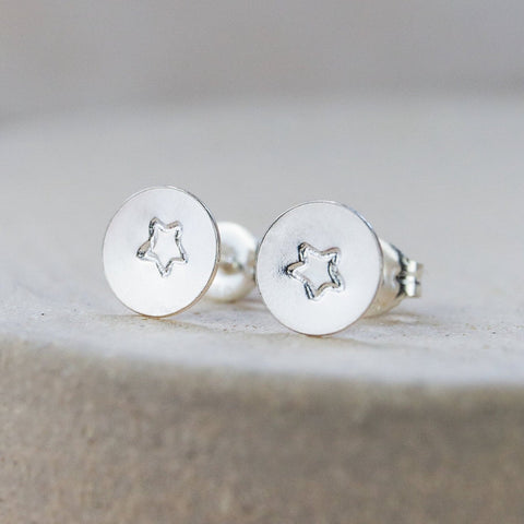 Sterling Silver Stamped Studs and Hoops
