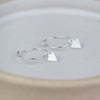 Sterling Silver Charm Hoops with Arrows