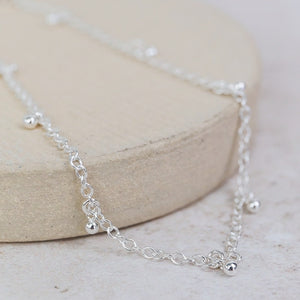 
                  
                    Sterling Silver Ball Charm Anklet
                  
                