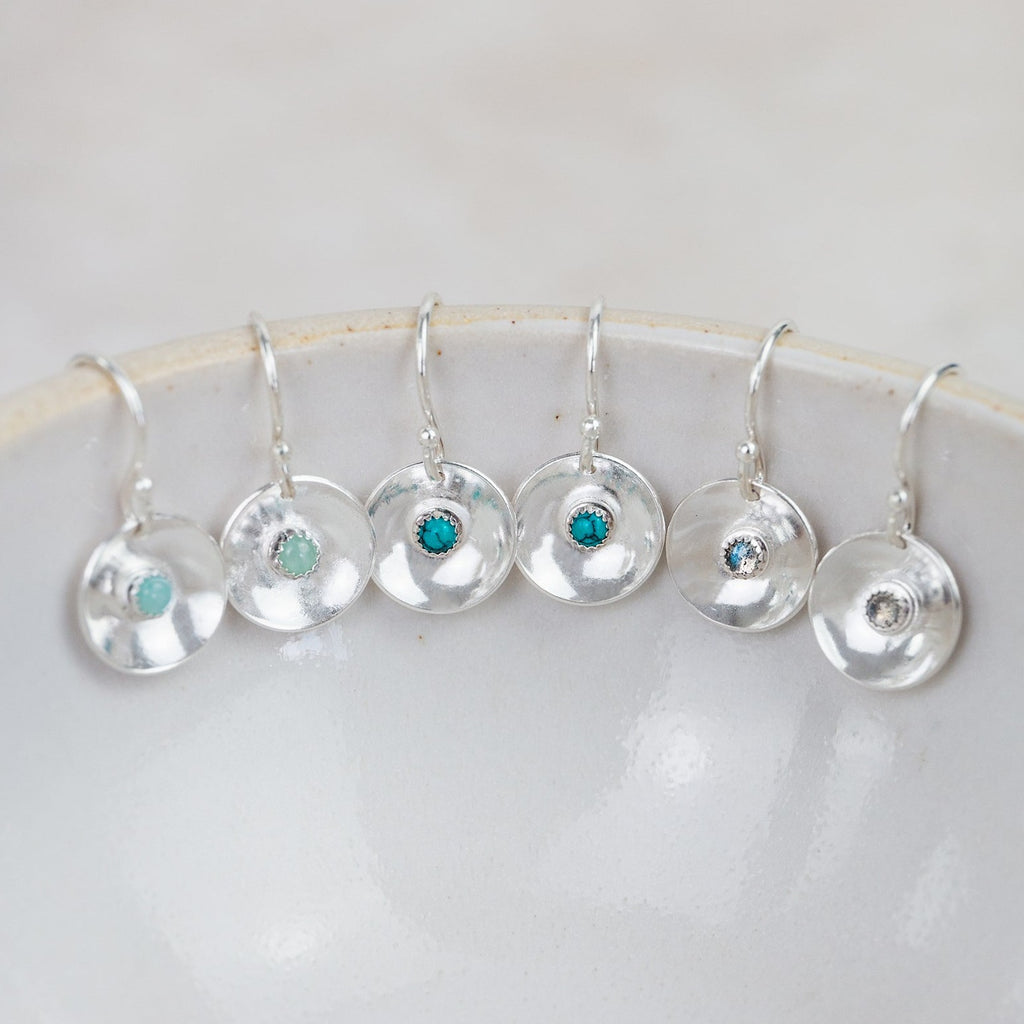 Sterling Silver Boho Dome Earrings