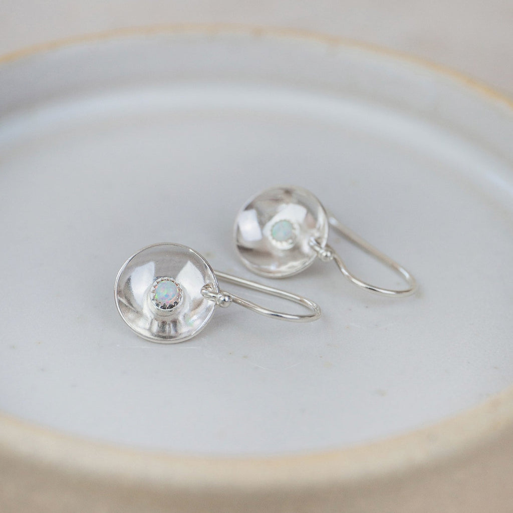 Sterling Silver Boho Dome Earrings