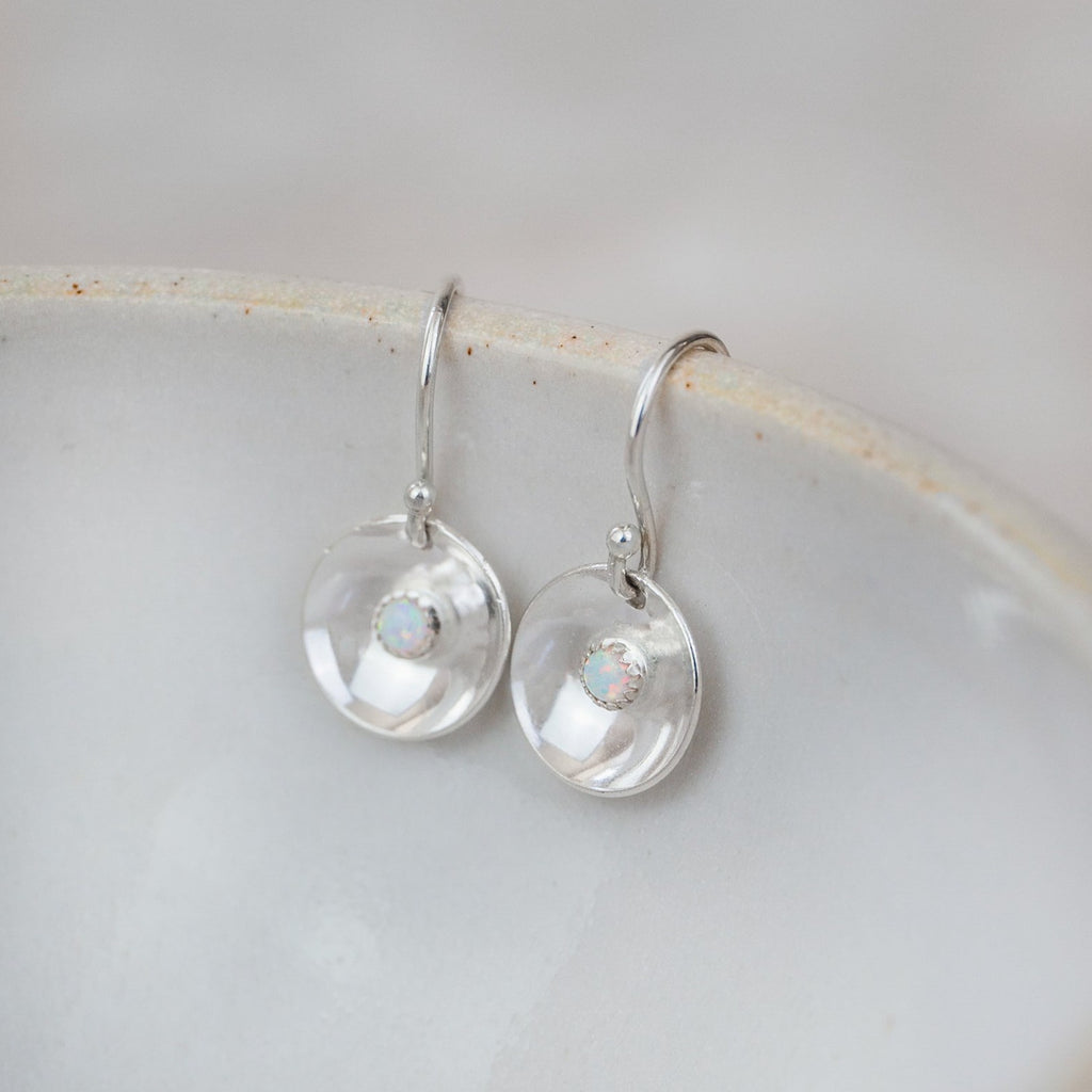 Sterling Silver Boho Dome Earrings