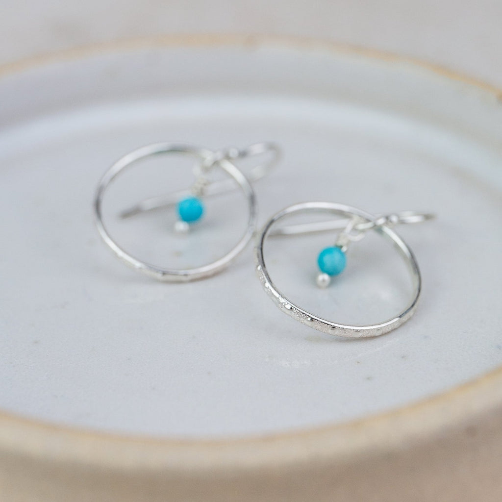 Sterling Silver Small Celestial Hoop Earrings