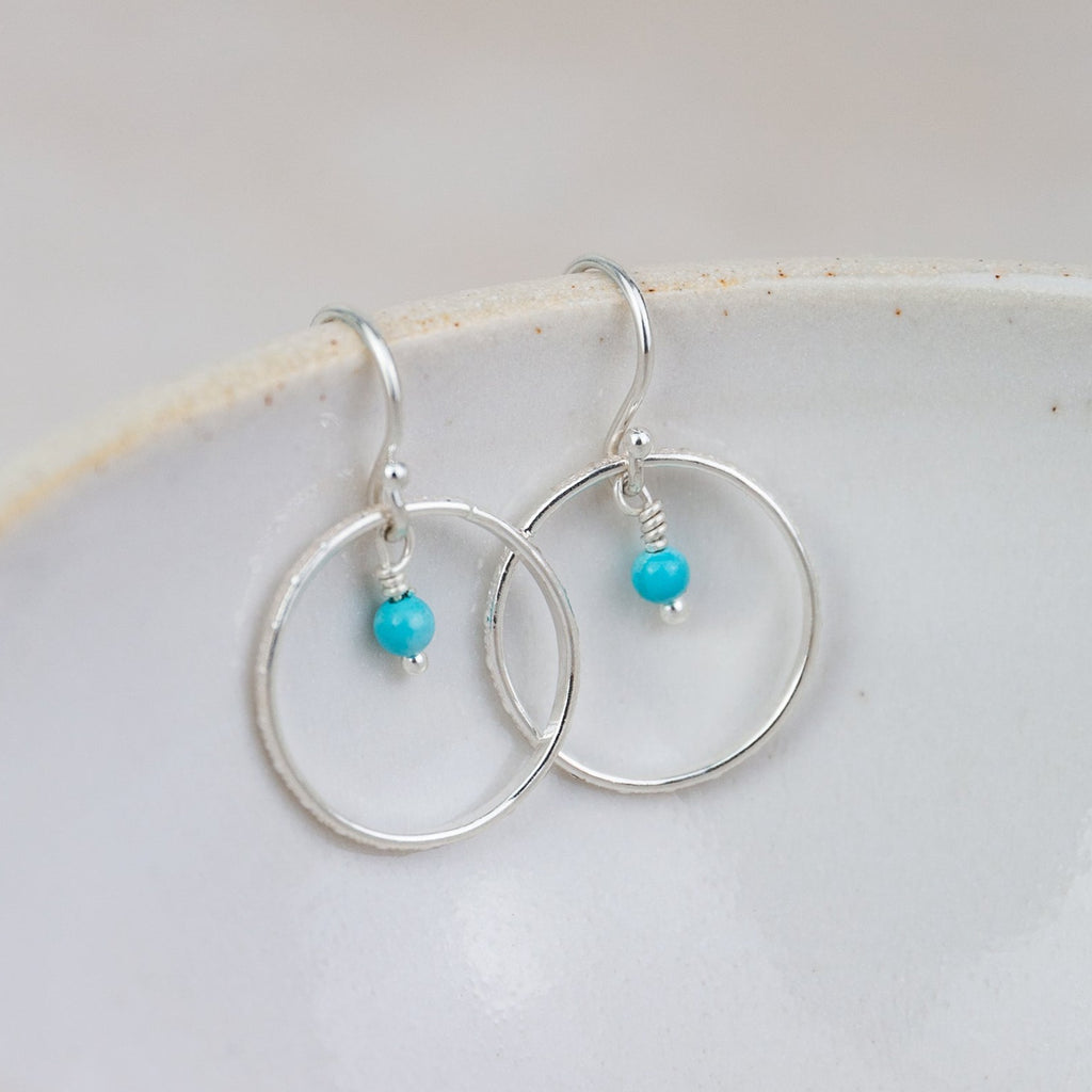 Sterling Silver Small Celestial Hoop Earrings
