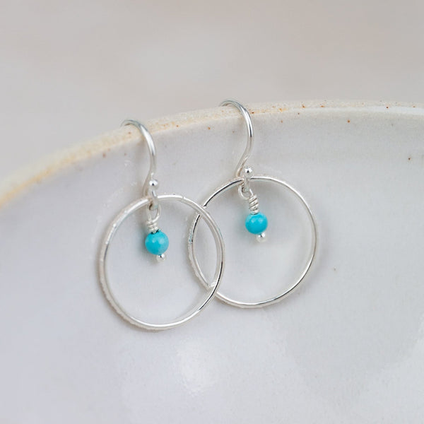 Sterling Silver Small Celestial Hoop Earrings