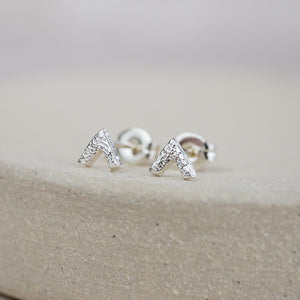 
                  
                    Sterling Silver Mini Studs Chevron
                  
                