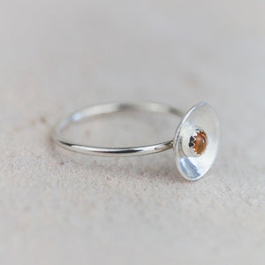
                  
                    Sale Sterling Silver Citrine Dome Ring
                  
                