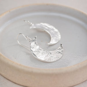 
                  
                    Sterling Silver Large Crescent Moon Earrings
                  
                