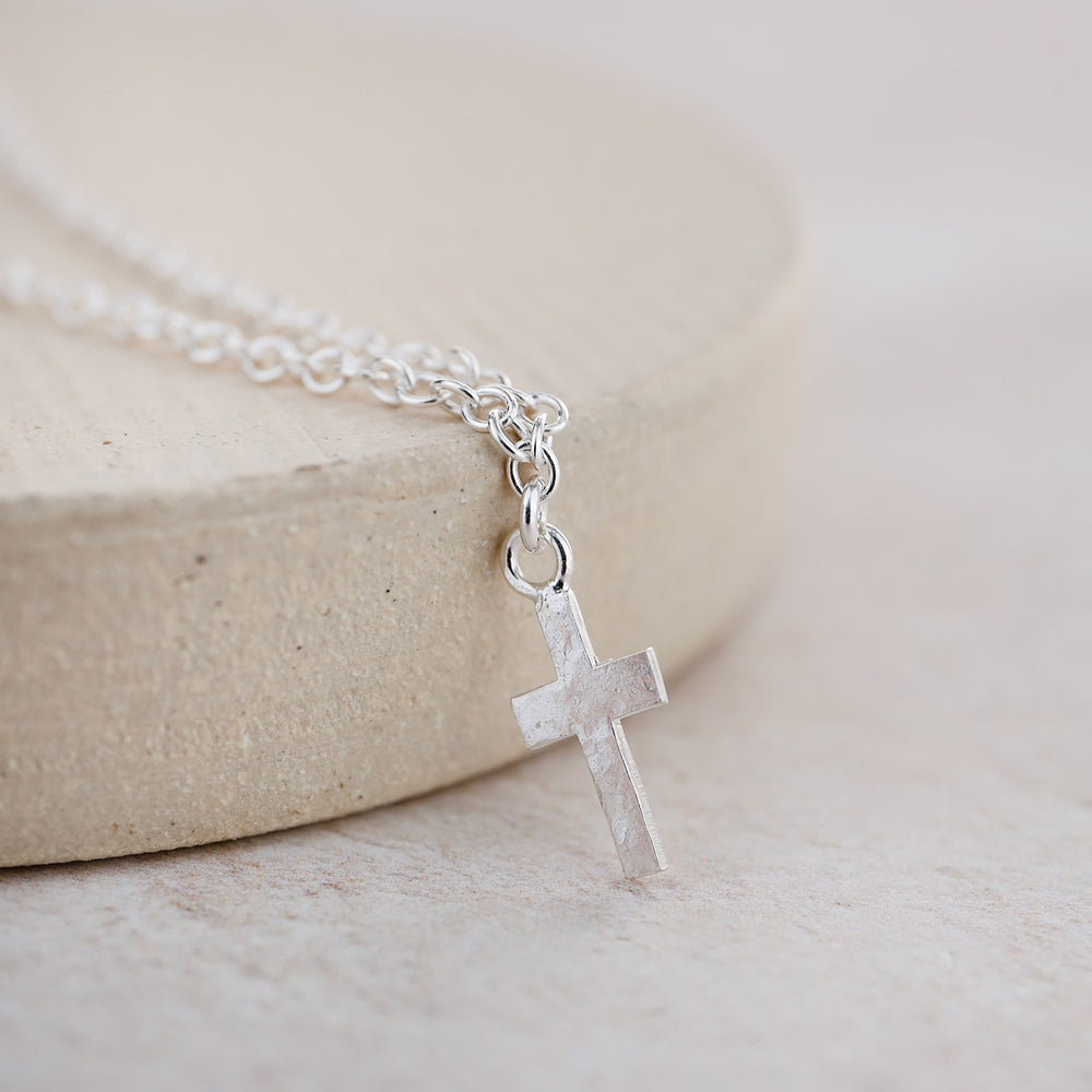 Sterling Silver Cross Charm Anklet