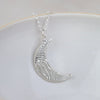 Sterling Silver Cuttlefish Moon Pendant