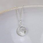 Sterling Silver Small Cuttlefish Circle Pendant