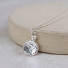 Sterling Silver Small Cuttlefish Circle Pendant