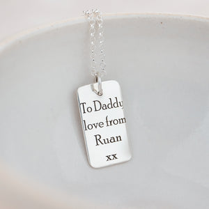 
                  
                    Sterling Silver Personalised Drawing Pendant
                  
                