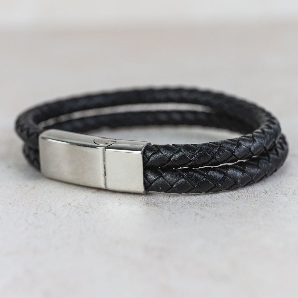 Leather Men's Personalised Bracelet