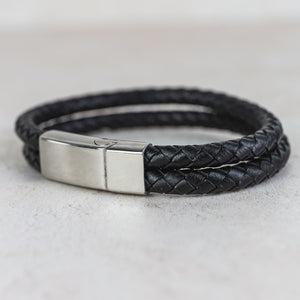 
                  
                    Leather Men's Personalised Bracelet
                  
                