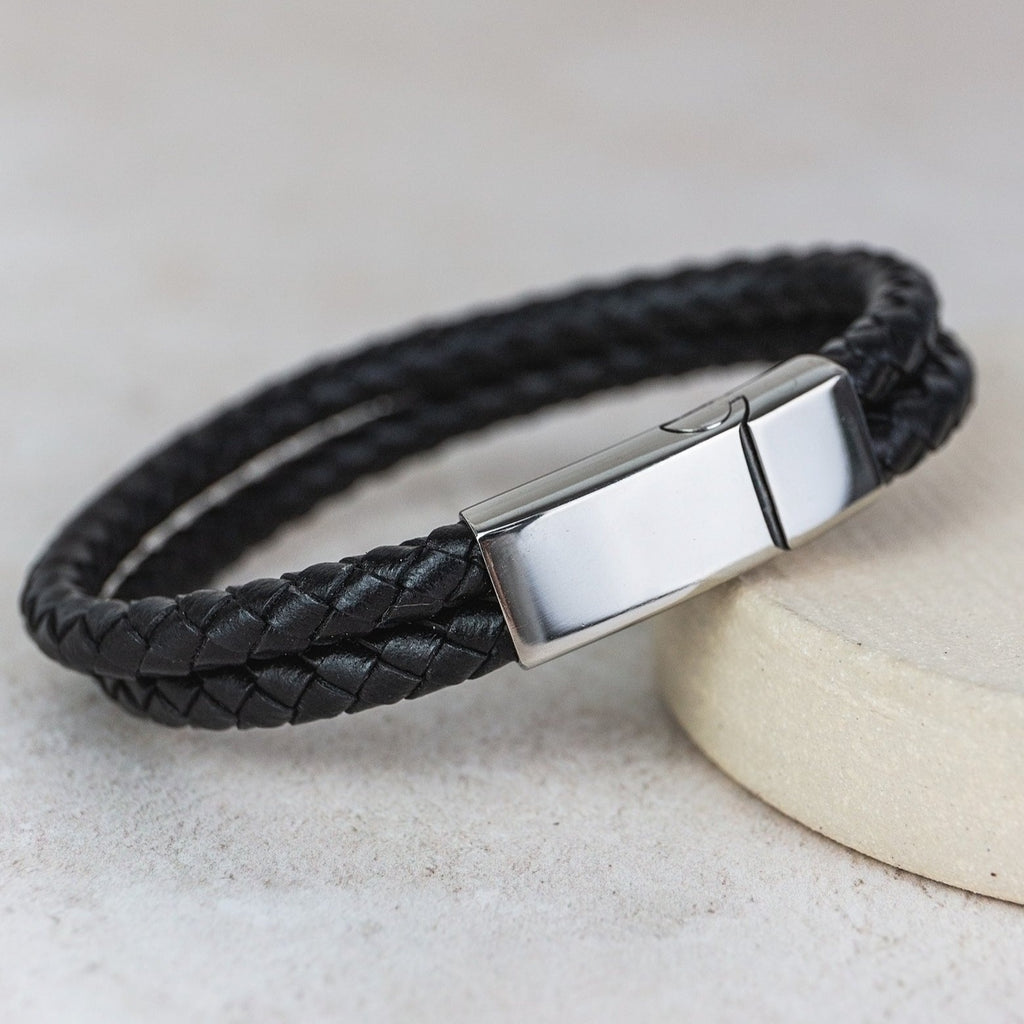Leather Men's Personalised Bracelet
