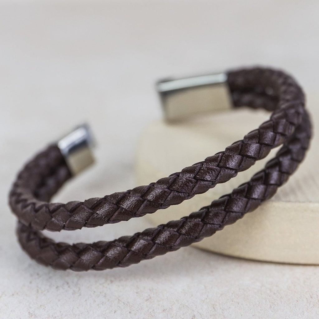 Leather Men's Personalised Bracelet