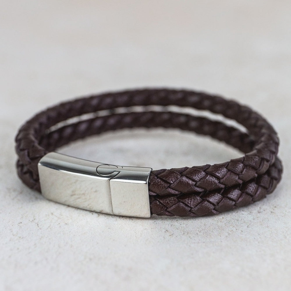 
                  
                    Leather Men's Personalised Bracelet
                  
                