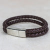 Leather Men's Personalised Bracelet