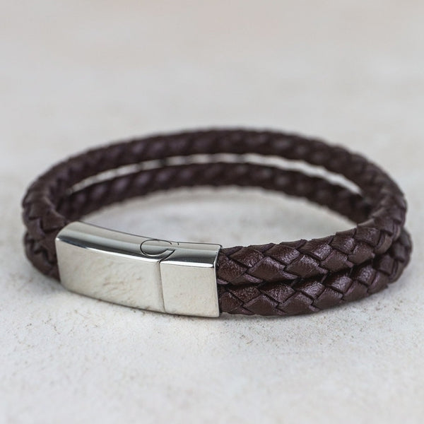 Leather Men's Personalised Bracelet