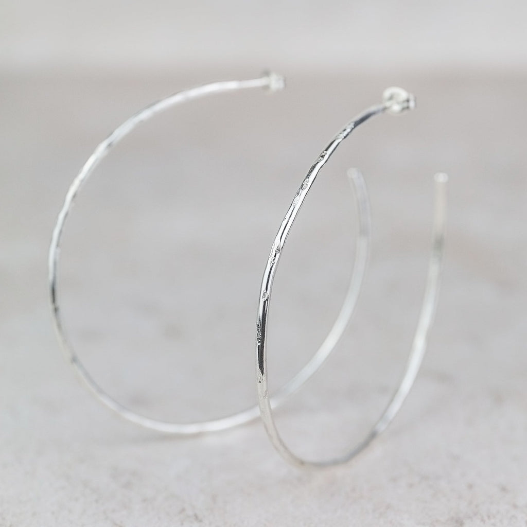 Sterling Silver Everyday Large Hoop Earring