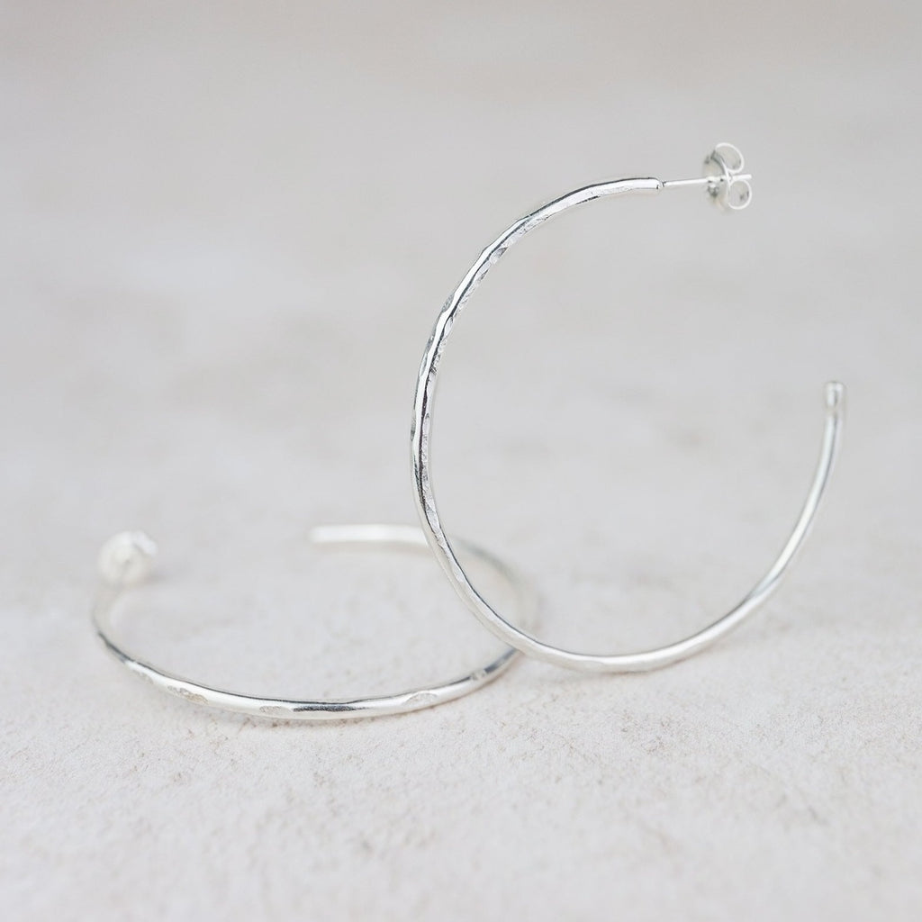 Sterling Silver Everyday Medium Hoop Earring
