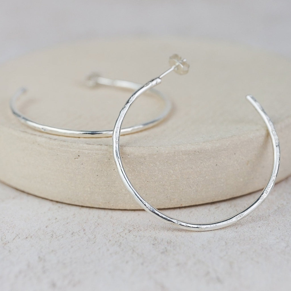 Sterling Silver Everyday Medium Hoop Earring