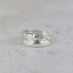 Sterling Silver Floral Wrap Around Thumb Ring
