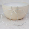 Sterling Silver Geo Octagon Hoop Earrings
