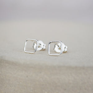 
                  
                    Sterling Silver Mini Studs Geo Square
                  
                