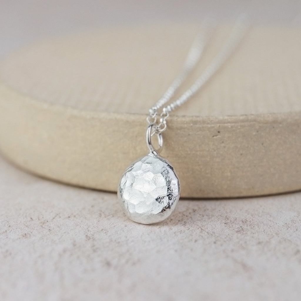 Sterling Silver Nugget Large Pendant