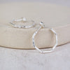 Sterling silver Octagon Everyday Hoops