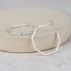 Sterling Silver Everyday Large Octagon Hoops