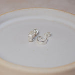 Sterling Silver Lace Mini Huggies Hoop Earring