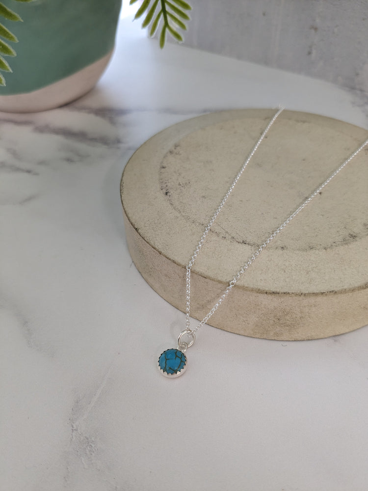 Sale Sterling Silver Turquoise Pendant