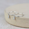 Sterling Silver Charm Hoops with Pendulum