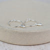 Sterling Silver Charm Hoops with Pendulum