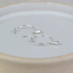 Sterling Silver Charm Hoops with Pendulum