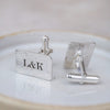 Sterling Silver Personalised Engraved Cufflinks