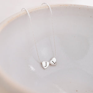 
                  
                    Sterling Silver Personalised Heart Bead Necklace
                  
                