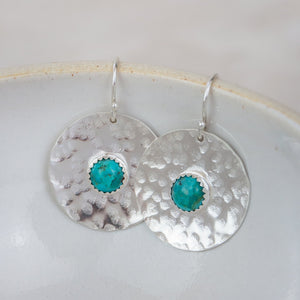 
                  
                    Sterling Silver Shield Earrings Turquoise
                  
                