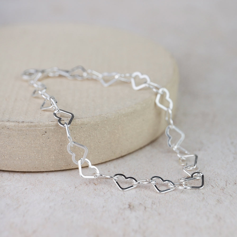
                  
                    Sterling Silver Small Heart Chain Bracelet
                  
                