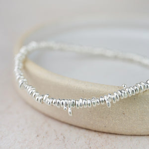 
                  
                    Sterling Silver Small Nugget Bracelet
                  
                