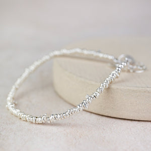 
                  
                    Sterling Silver Small Nugget Bracelet
                  
                