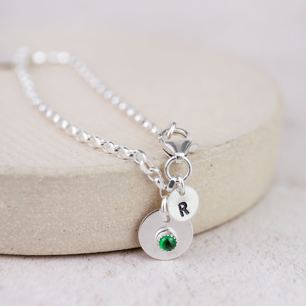 GNOCE Sterling Silver Letter Charm Pendant - 925 Silver Dangle For Bracelets & Necklaces (Choose Your Letter)