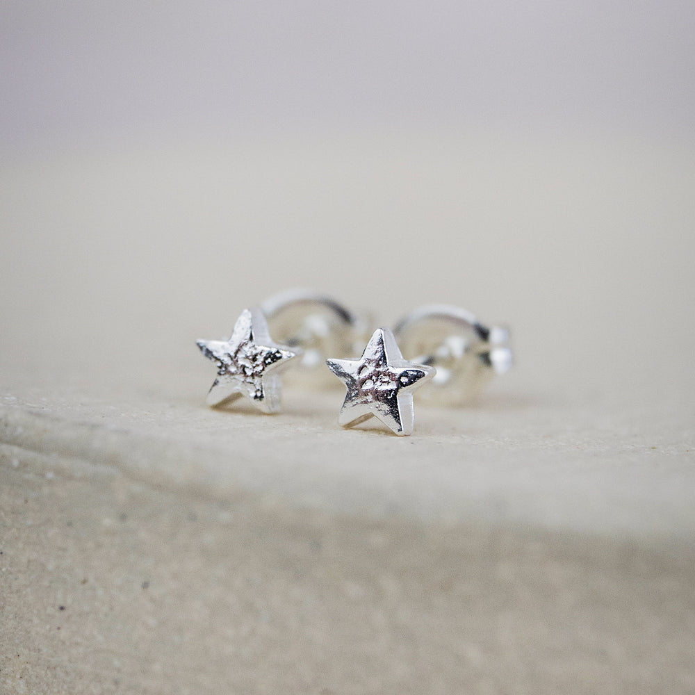 Sterling Silver Mini Studs Star