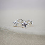 Sterling Silver Mini Studs Star