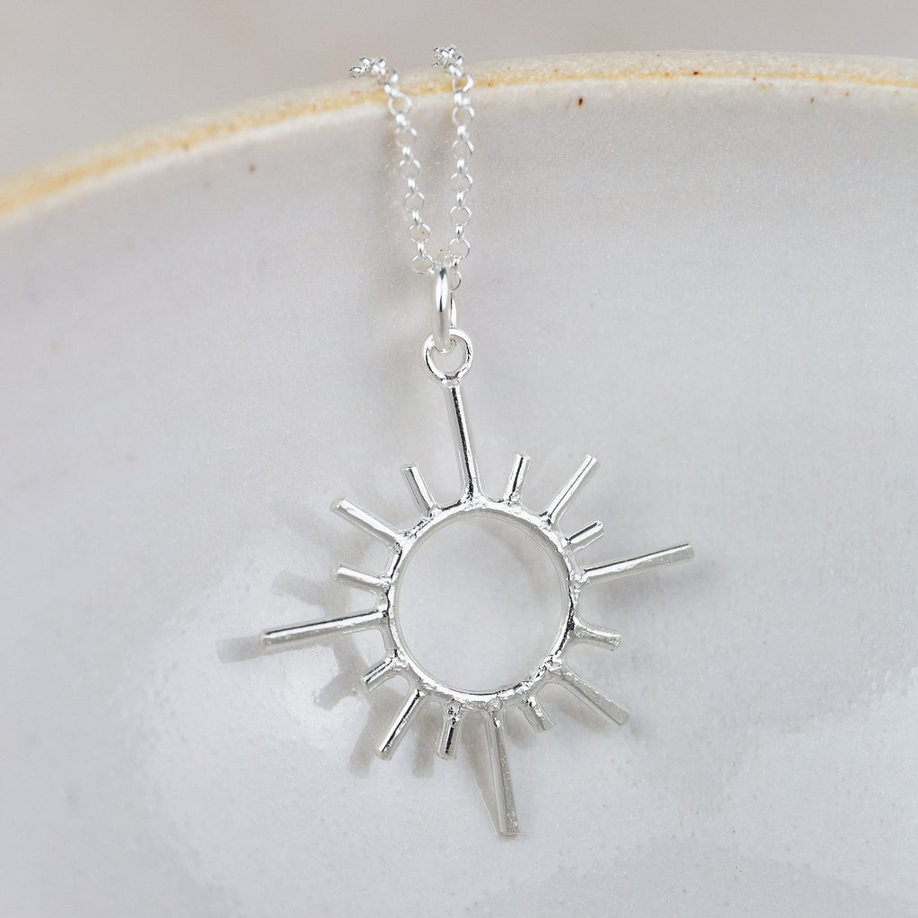 Sterling Silver Sun Pendant